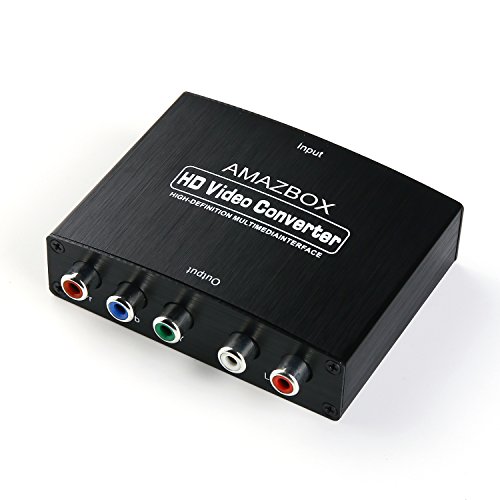HDMI to YPbpr Video Converters,AMAZBOX 4K HDMI to 5RCA Component RGB