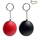 Catsonic Personal Alarm, Pocket Alarm, Keychain with 130db Alarm, Self-Protection for Woman and Children, Alarm Keychain, Set of 2, Safety for Your Family, in Black, Red