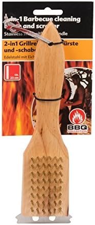 BBQ Collection 34778, Barbecue Brush and Scraper 2 in 1, 23cm