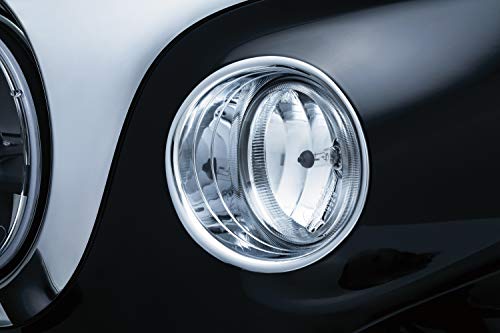 Kuryakyn 5622 Motorcycle Lighting Accent Accessory: Driving Light Bezels for 2014-19 Indian Motorcycles, Chrome, 1 Pair