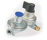 Camco Propane Double-Stage Auto-Changeover Regulator- For RVs with Dual Propane Tank Hookups, Maintains a Constant Gas Pressure With Auto Change From Empty to Full Tanks (59005)