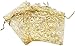 Foxnovo Organza Drawstring Gift Bags (100Pcs-Golden)