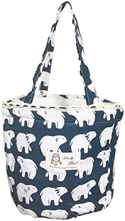 Tengling Cute Thermal Insulated Lunch Tote Reusable Lunch Bags,Fashion Lunch Box for Adults Women Kids School Office Bear #3