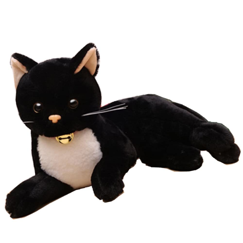 36 cm Black Cat Stuffed Toy ， Cute Cat Doll Model Soft Stuffed Animal Pillow Pet Kitty Anime Doll, For Girls Boys Kids Toddlers Birthday Gifts