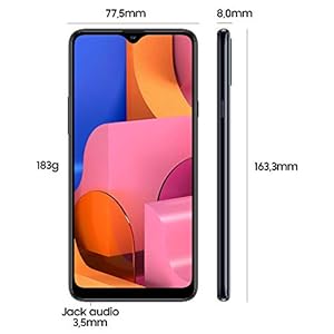 SAMSUNG Galaxy A20s, Smartphone, Display 6.5" HD+, 3 Fotocamere Posteriori, 32 GB Espandibili, RAM 3 GB, Batteria 4000 mAh, 4G, Dual Sim, Android 10, 183 g, [Versione Italiana], Nero - immagine 4