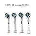 Replacement Brush Heads Compatible with Oral b Braun Electric Toothbrush - 16 Pack of Brush Heads Including 4 Floss Action,4 Cross Action, 4 Flexible and Soft & 4 Pro White by Bixshell