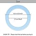Boao 5 Pack Rubber Gaskets Replacement Seal Blender Replacement Parts Silicone O-ring Gasket Seal Compatible with Oster and Osterizer Cuisinart Cbt-500, Sb5600, Cb600, Spb-456-2b Blenders(Light Blue)