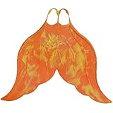 Mahina Mermaid Adult MerFin Classic Swim Mono-Fin Costume Medium Orange