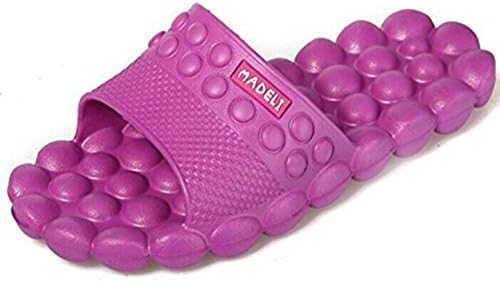 Spa Massage Foam Non-Slip Bathroom Shower Household Beach Slippers Sandal (6 B(M) US, Purple)