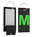 Highwind Luggage Bag Tag Initial - Fully Bendable Tag w/Stainless Steel Loop