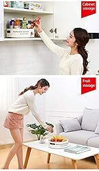 MOKARO 2 Pack Plastic Lazy Susan Turntable with 2