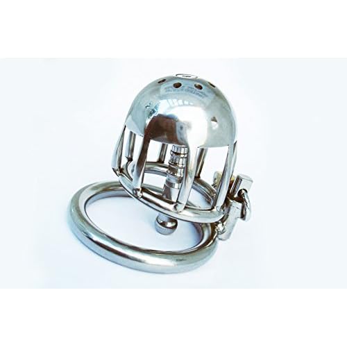 'Gitarama' Short, Heavy Duty: Steel Chastity Device W/ Hollow Urethral Tube Penis Plug by Manhood AcademyTM .... image
