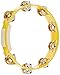 RhythmTech TC4050 10-Inch True Colors Tambourine, Yellow