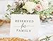 Bliss Collections Reserved Signs for Wedding Reception, 4x6 Reserved Table Cards, Table Setting Cards, Pack of 10