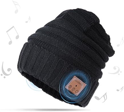 Bluetooth Hat Hands-free Wireless Speaker cap for Winter Sports Exercise (Black)