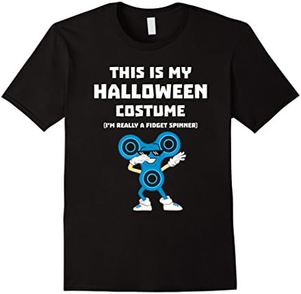 Mens Dabbing Fidget Spinner Dab Halloween TShirt for Teens &amp; Kids Small Black