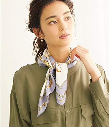 Amazon Co Jp ロペピクニックパサージュ Rope Picnic Passage ベルトステッキプリントスカーフ ブルー系 45 F 服 ファッション小物