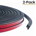 CloudBuyer Car Weather Stripping,Universal Self Adhesive Auto Door Rubber Draft Seal Strip,Car Window Door Engine Cover Noise Insulation(47/100 Inch Wide X 2/5 Inch Thick X 33 Feet Long)