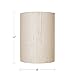 Ivory Linen Drum Cylinder Shade 8X8x11 (Spider)