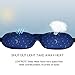 Lonfrote Star Moon Deep Molded Sleep Mask, with Ear Plug and Carry Pouch Lightweight & Comfortable Eye mask, Super Soft Material (Blue)
