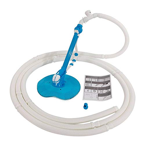 SHUTAO Auto Swimming Pool Cleaner with 10pcs Durable Hose Blue
