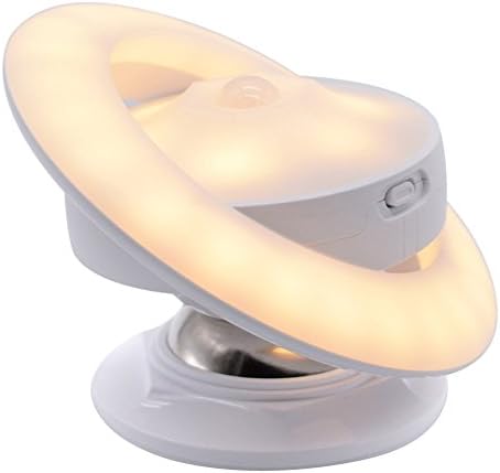 Motion Sensor Night Light, Automatic Body Sensing Nightlight ,Smart LED Auto On/Off Night Lights,360° Rotating Wireless USB Rechargeable Wall Lamp(Warm Light)