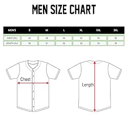 Pullonsy Solid Plain Baseball Jerseys Tees for Men