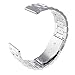Shangpule Replacement Bands for Ticwatch 2 Smart Watch, Stainless Steel Metal Bracelet Strap for Ticwatch 2 Smart Watch (metal silver)