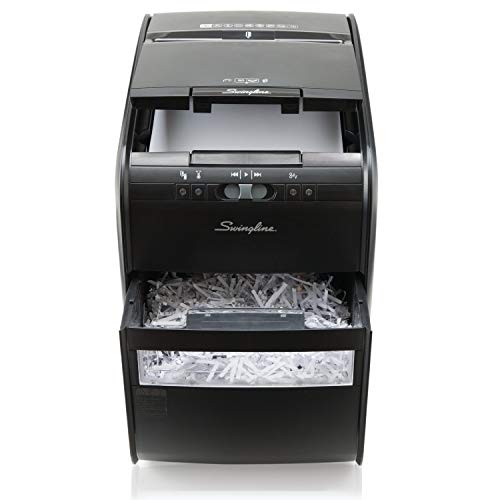 image for Swingline Paper Shredder, Auto Feed, 80 Sheet Capacity, Cross-Cut, 1 U