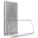 Nokia 8 Case, CoverON ClearGuard Series Hard Slim Fit Phone Cover with Clear Back and Flexible TPU Bumpers for Nokia 8 - Clear