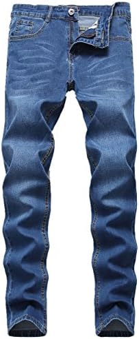 GUNLIRE Men's Skinny Jeans Stretch Slim Straight Fit Fashion Basic Denim Pants