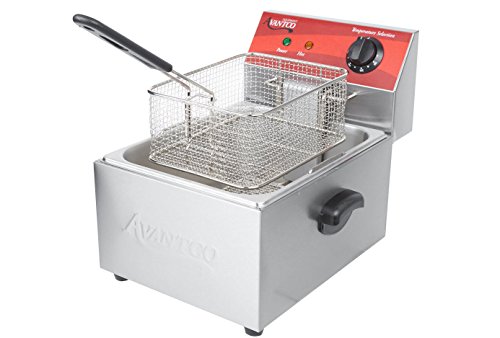 Click Here to See More Images Avantco F100 10 Lb. Electric Countertop Fryer - 120v, 1750w