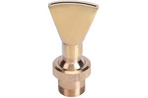 YOSOO 1/2" DN15&3/4" DN20 Fan Shaped Brass Fountain Nozzle Sprinkler Spray