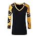 Halloween Women Long Sleeve T Shirt,Napoo Novelty Halloween Pumpkin Printed V Neck Casual Blouse For Fall Winter