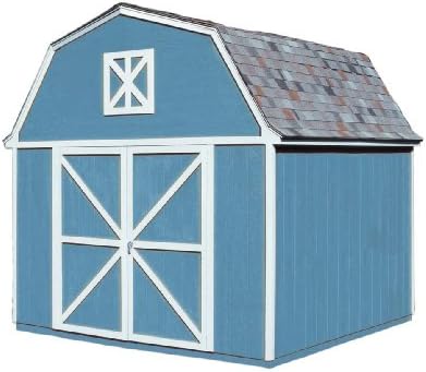 Handy Home Products Berkley Wooden Storage Shed with Floor, 10 by 10-Feet