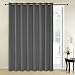 Deconovo 100% Blackout Curtains – Noise Reducing, Thermal Insulated Drapes – Grommet Room Darkening Window Panels – Light Blocking & Privacy Protection (Light Grey, 100x84 Inch, 1 Panel)