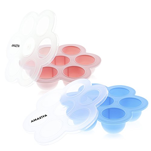 image for Amaziya Blue|Pink Silicone Egg Bites Molds Fits Instant Pot 5,6,8 qt P