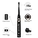 Sonic Electric Toothbrush for Adults, 5 Optional Brushing Modes with Build in Timer of 2 min, USB Fast Charging, Waterproof Sonic Toothbrush with 3 Replacement Heads by KIPOZI, KI-508(5Modes)