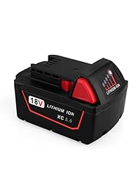 Cargador de batería de iones de litio de repuesto para Milwaukee M18, 18 V, 48 11 1850