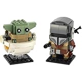LEGO BrickHeadz Star Wars The Mandalorian & The Child 75317 Building Kit, New 2020 (295 Pieces)