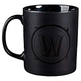 JINX World of Warcraft Blackout Logo Ceramic Coffee Mug, 11 ounces