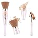 Makeup Brushes Zoreya(TM) 3 in 1 New TRIO Complexion 3x High Efficient Multipurpose Professional Minimalist Design Makeup Brushes Set Kit with Maximum Application, Bronzer Blush (Medium Shader Set)