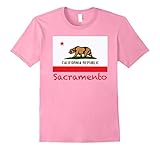 Men's Souvenir Sacramento, California T-Shirt Large Pink