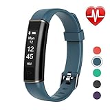 Letsfit Fitness Tracker with Heart Rate Monitor, Pedometer Watch, Waterproof Smart Watch Activity Tracker with Step Counter, Sleep Monitor, Step Tracker for Kids Women and Men (Gray)
