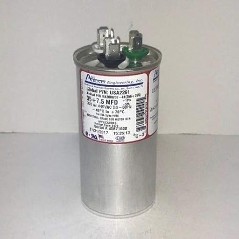 35/7.5 MFD 370/440V RD CAP