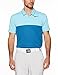 NIKE Men's Icon Heather Polo, Vivid Sky/Industrial Blue/Black, X-Large