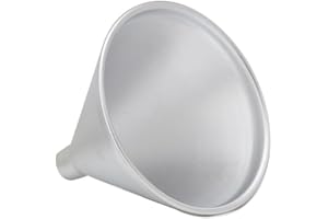 HIC KITCHEN HIC Harold Import Co. HIC Harold Import Company Aluminum Funnel for Liquids and Dry Goods, 12 oz, 12-Ounce