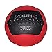 Sportmad Medicine Ball Wall Ball Soft Exercise Ball Heavy Duty Strength and Conditioning Cardio Workouts Core Training Muscle Building Balance 20 LBS (Red)