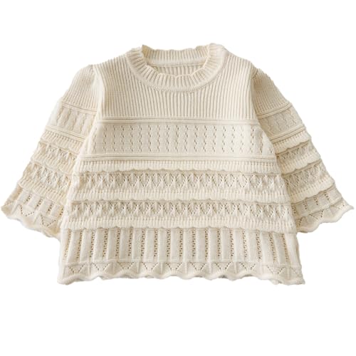 Autumn New Unisex Baby Retro Knitted Set - Long Sleeve Sweater Dress & Solid Color Suspender Jumpsuit - Cotton Kids Outfit