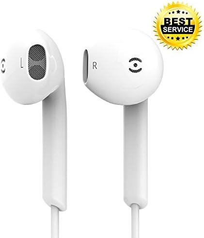 Earbuds,Supcible iPhone Headphones With Microphone Stereo In-Ear Wired Earphones with Mic and Remote Control for iPhone 6s 6 Plus 5s 5 4s 4 SE 5C iPad iPod 7 8 7s IOS S8 7 6 Note 1 2 3